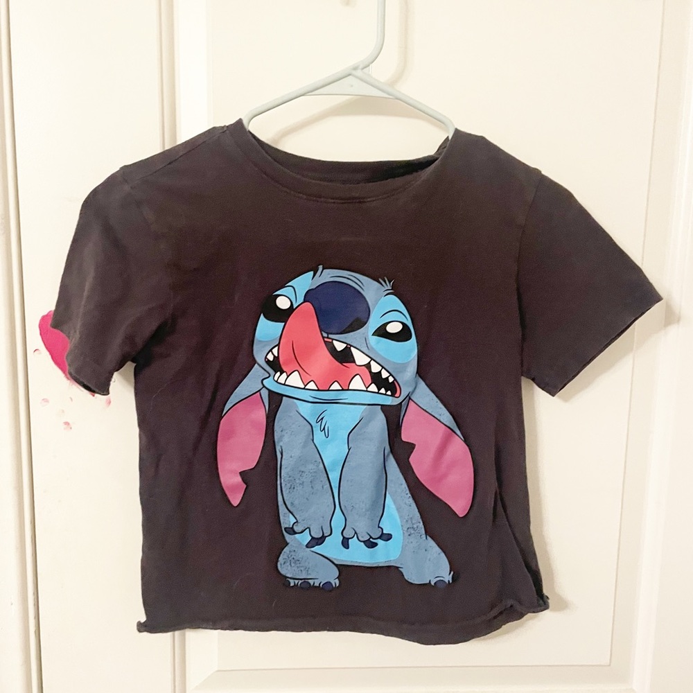 stich cropped shirt